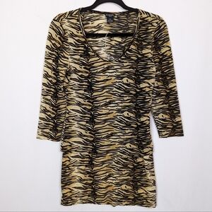 Vintage 80's 90s GUESS Two Piece Animal Print Top Skirt Set Bratz Spice Girls
